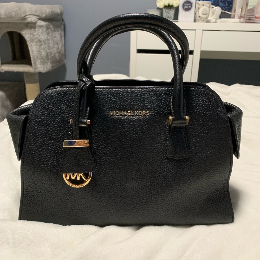 Michael Kors Harper Medium Leather Satchel